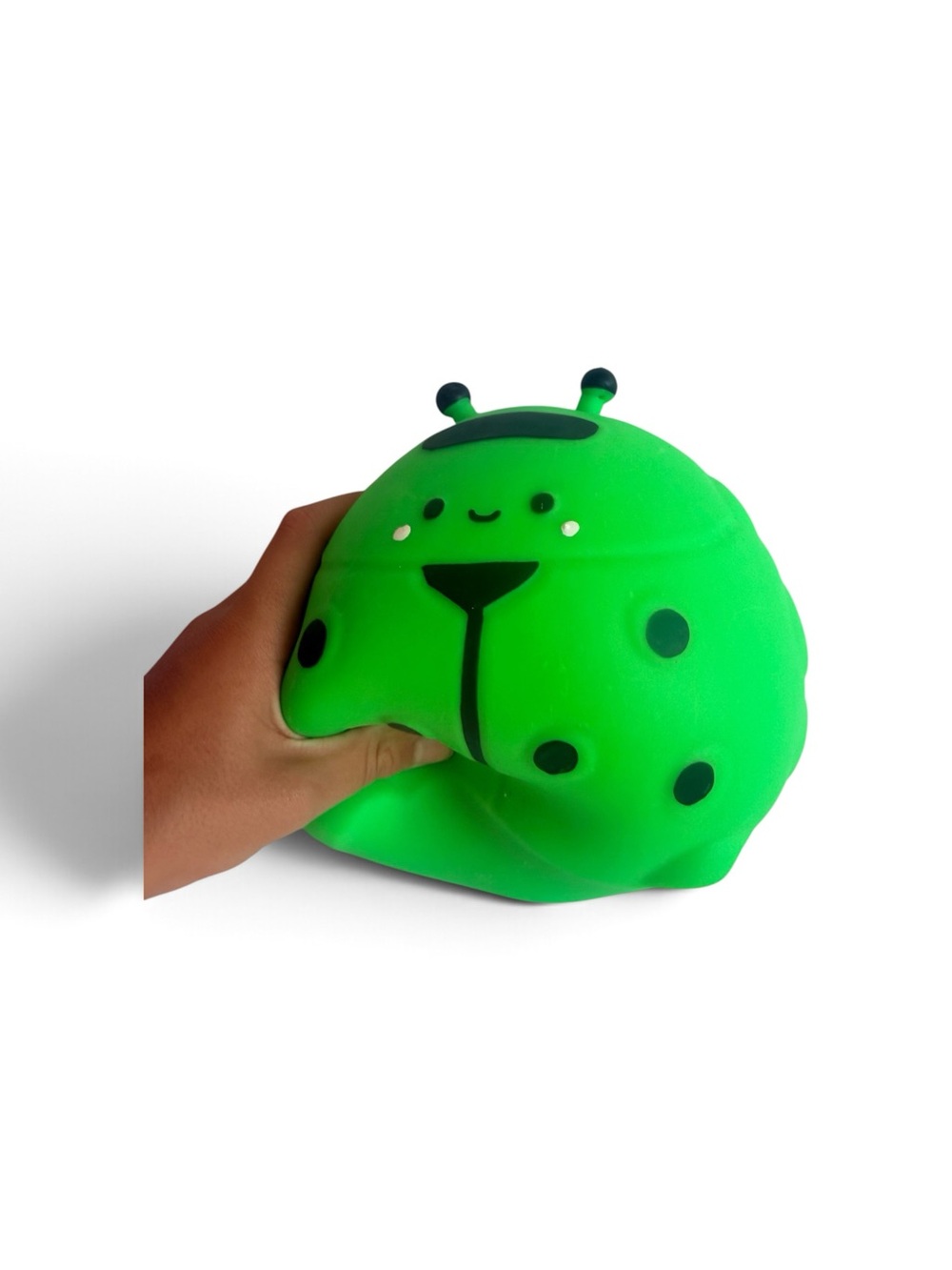 Jumbo Green Cute Ladybug Squishy Squeeze Toy - Kids Stress Reliever